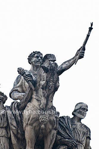  Subject: Sculpture of Tiradentes Palace - headquarters of Legislative Assembly of the State of Rio de Janeiro (ALERJ) / Place: City center - Rio de Janeiro city - Rio de Janeiro state (RJ) - Brazil / Date: 06/2013 