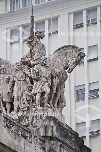  Subject: Sculpture of Tiradentes Palace - headquarters of Legislative Assembly of the State of Rio de Janeiro (ALERJ) / Place: City center - Rio de Janeiro city - Rio de Janeiro state (RJ) - Brazil / Date: 06/2013 