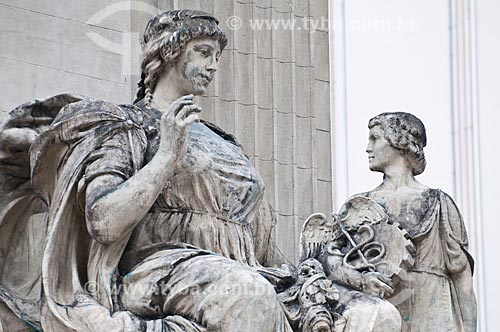  Subject: Sculpture of Tiradentes Palace - headquarters of Legislative Assembly of the State of Rio de Janeiro (ALERJ) / Place: City center - Rio de Janeiro city - Rio de Janeiro state (RJ) - Brazil / Date: 06/2013 