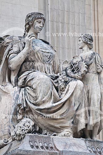  Subject: Sculpture of Tiradentes Palace - headquarters of Legislative Assembly of the State of Rio de Janeiro (ALERJ) / Place: City center - Rio de Janeiro city - Rio de Janeiro state (RJ) - Brazil / Date: 06/2013 