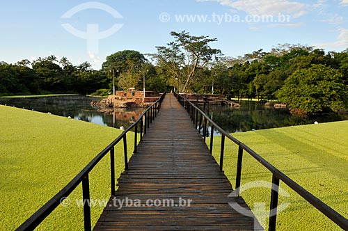  Subject: Pier of Santa Lagoon Balneario / Place: Lagoa Santa city - Goias state (GO) - Brazil / Date: 07/2013 