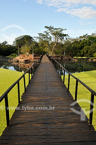  Subject: Pier of Santa Lagoon Balneario / Place: Lagoa Santa city - Goias state (GO) - Brazil / Date: 07/2013 