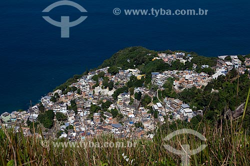  Subject: Houses in Vidigal Slum / Place: Vidigal neighborhood - Rio de Janeiro city - Rio de Janeiro state (RJ) - Brazil / Date: 07/2013 