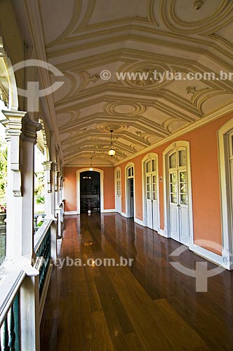  Subject: Balcony of House Museum Quissama - antique residence of Viscount of Araruama / Place: Quissama city - Rio de Janeiro state (RJ) - Brazil / Date: 06/2013 