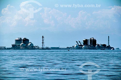  Subject: View of the terminal of liquefied petroleum gas (LPG) in Redonda Island in Guanabara Bay / Place: Rio de Janeiro city - Rio de Janeiro state (RJ) - Brazil / Date: 07/2013 