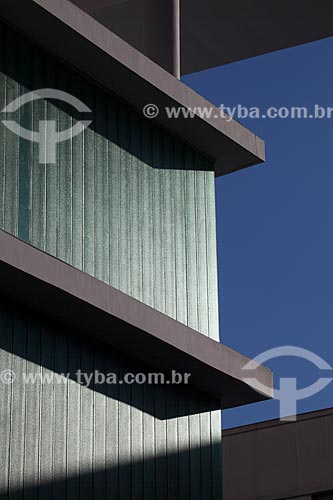  Subject: Detail of Architecture of the facade of Art Museum of Rio (MAR) / Place: City center - Rio de Janeiro city - Rio de Janeiro state (RJ) - Brazil / Date: 07/2013 