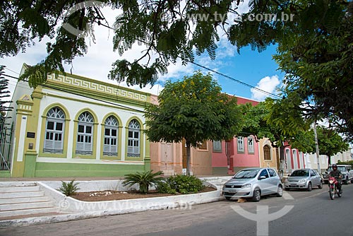  Subject: Old houses in Cardeal Arcoverde Street in the city center / Place: Pesqueira city - Pernambuco state (PE) - Brazil / Date: 06/2013 
