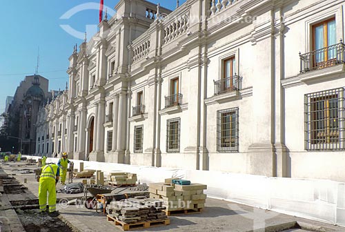  Subject: Reform in La Moneda Palace (1805) - headquarters of government of Chile / Place: Santiago city - Chile - South America / Date: 05/2013 