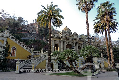  Subject: Terraza Neptuno (Neptune Terrace) at Cerro Santa Lucía (Santa Lucia Hill) / Place: Santiago city - Chile - South America / Date: 05/2013 