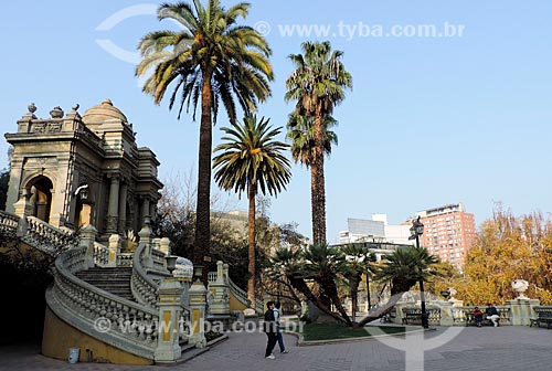  Subject: Terraza Neptuno (Neptune Terrace) at Cerro Santa Lucía (Santa Lucia Hill) / Place: Santiago city - Chile - South America / Date: 05/2013 