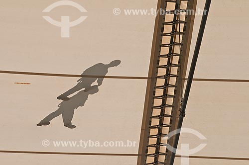  Subject: Reform Journalist Mario Filho Stadium - also known as Maracana - installation of the stadium roof / Place: Maracana neighborhood - Rio de Janeiro city - Rio de Janeiro state (RJ) - Brazil / Date: 04/2013 