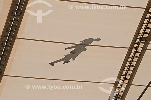  Subject: Reform Journalist Mario Filho Stadium - also known as Maracana - installation of the stadium roof / Place: Maracana neighborhood - Rio de Janeiro city - Rio de Janeiro state (RJ) - Brazil / Date: 04/2013 