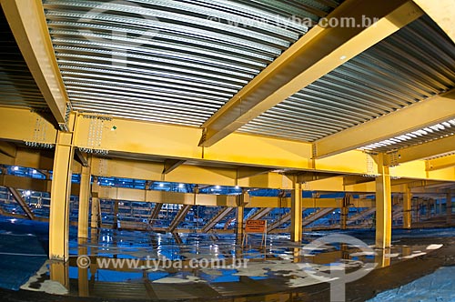  Subject: Reform Journalist Mario Filho Stadium - also known as Maracana - metal structure that sustains the bleachers / Place: Maracana neighborhood - Rio de Janeiro city - Rio de Janeiro state (RJ) - Brazil / Date: 06/2012 