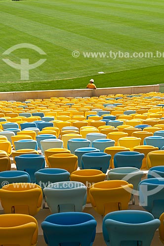  Subject: New chairs of Journalist Mario Filho Stadium - also known as Maracana / Place: Maracana neighborhood - Rio de Janeiro city - Rio de Janeiro state (RJ) - Brazil / Date: 04/2013 
