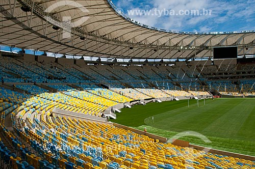  Subject: Inside of Journalist Mario Filho Stadium - also known as Maracana / Place: Maracana neighborhood - Rio de Janeiro city - Rio de Janeiro state (RJ) - Brazil / Date: 04/2013 