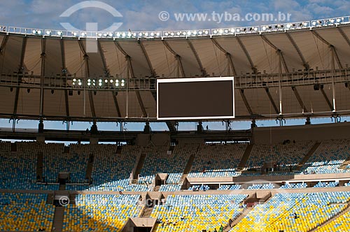  Subject: Inside of Journalist Mario Filho Stadium - also known as Maracana / Place: Maracana neighborhood - Rio de Janeiro city - Rio de Janeiro state (RJ) - Brazil / Date: 04/2013 