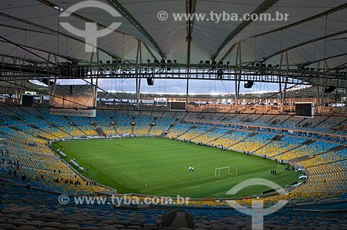  Subject: Inside of Journalist Mario Filho Stadium - also known as Maracana / Place: Maracana neighborhood - Rio de Janeiro city - Rio de Janeiro state (RJ) - Brazil / Date: 04/2013 