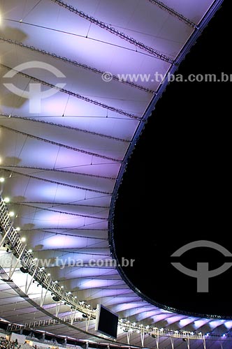  Subject: Illumination of Journalist Mario Filho Stadium - also known as Maracana / Place: Maracana neighborhood - Rio de Janeiro city - Rio de Janeiro state (RJ) - Brazil / Date: 04/2013 