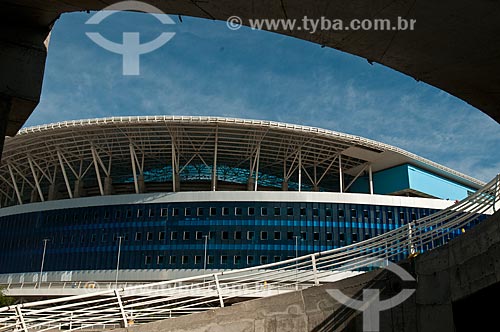  Subject: Facade of Gremio Arena (2012) / Place: Humaita neighborhood - Porto Alegre city - Rio Grande do Sul state (RS) - Brazil / Date: 11/2012 