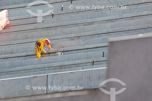 Subject: Construction of bleachers of Gremio Arena (2012) / Place: Humaita neighborhood - Porto Alegre city - Rio Grande do Sul state (RS) - Brazil / Date: 03/2012 