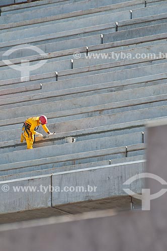  Subject: Construction of bleachers of Gremio Arena (2012) / Place: Humaita neighborhood - Porto Alegre city - Rio Grande do Sul state (RS) - Brazil / Date: 03/2012 