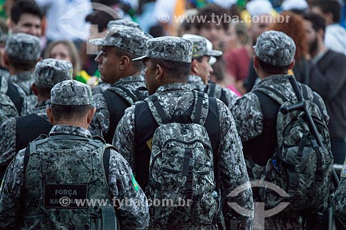  Subject: Police of National Force at World Youth Day (WYD) / Place: Copacabana neighborhood - Rio de Janeiro city - Rio de Janeiro state (RJ) - Brazil / Date: 07/2013 