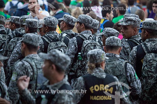  Subject: Police of National Force at World Youth Day (WYD) / Place: Copacabana neighborhood - Rio de Janeiro city - Rio de Janeiro state (RJ) - Brazil / Date: 07/2013 