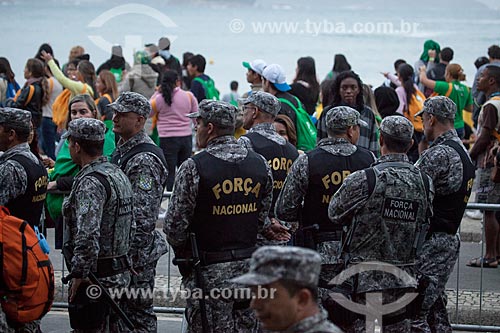  Subject: Police of National Force at World Youth Day (WYD) / Place: Copacabana neighborhood - Rio de Janeiro city - Rio de Janeiro state (RJ) - Brazil / Date: 07/2013 