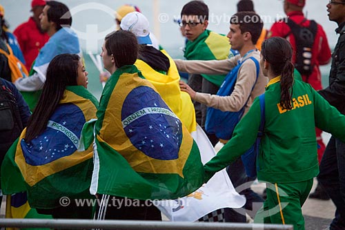  Subject: Pilgrims on World Youth Day (WYD) / Place: Copacabana neighborhood - Rio de Janeiro city - Rio de Janeiro state (RJ) - Brazil / Date: 07/2013 