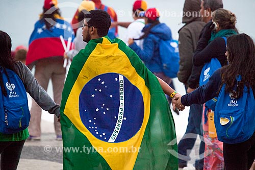  Subject: Pilgrims on World Youth Day (WYD) / Place: Copacabana neighborhood - Rio de Janeiro city - Rio de Janeiro state (RJ) - Brazil / Date: 07/2013 