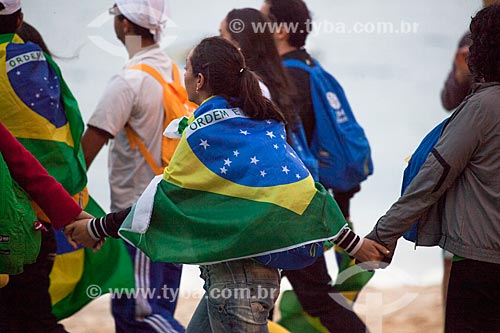  Subject: Pilgrims on World Youth Day (WYD) / Place: Copacabana neighborhood - Rio de Janeiro city - Rio de Janeiro state (RJ) - Brazil / Date: 07/2013 