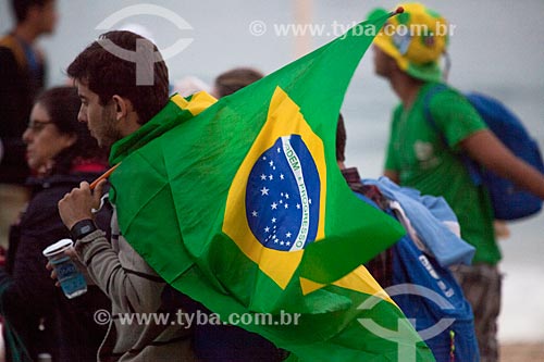  Subject: Pilgrims on World Youth Day (WYD) / Place: Copacabana neighborhood - Rio de Janeiro city - Rio de Janeiro state (RJ) - Brazil / Date: 07/2013 