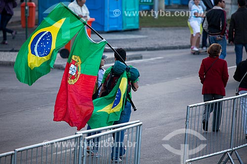  Subject: Pilgrim on World Youth Day (WYD) / Place: Copacabana neighborhood - Rio de Janeiro city - Rio de Janeiro state (RJ) - Brazil / Date: 07/2013 