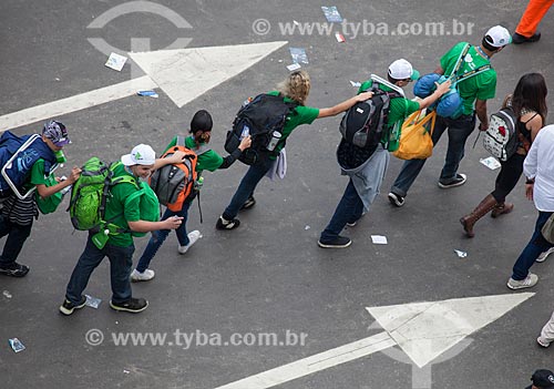  Subject: Pilgrims on World Youth Day (WYD) / Place: Copacabana neighborhood - Rio de Janeiro city - Rio de Janeiro state (RJ) - Brazil / Date: 07/2013 