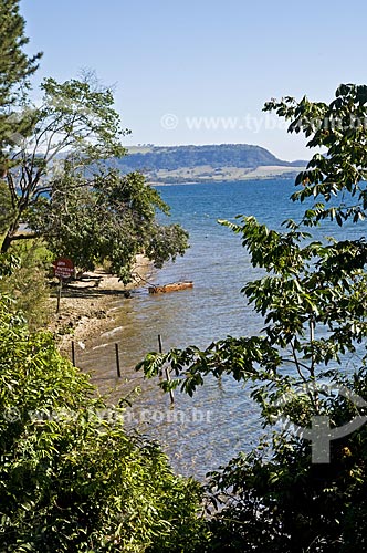  Subject: Jaguara Dam - boundary between Sao Paulo and Minas Gerais states / Place: Rifaina city - Sao Paulo state (SP) - Brazil / Date: 07/2013 