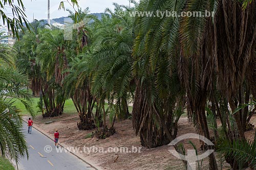  Subject: People walking on bike lane of Flamengo Landfill / Place: Flamengo neighborhood - Rio de Janeiro city - Rio de Janeiro state (RJ) - Brazil / Date: 08/2013 