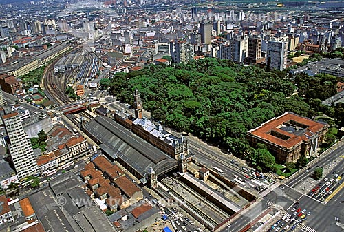  Subject: Aerial view of the city center / Place: Sao Paulo city - Sao Paulo state (SP) - Brazil / Date: 1995 