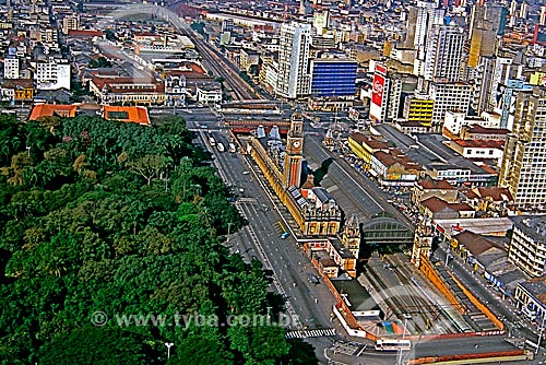  Subject: Aerial view of the city center / Place: Sao Paulo city - Sao Paulo state (SP) - Brazil / Date: 1995 