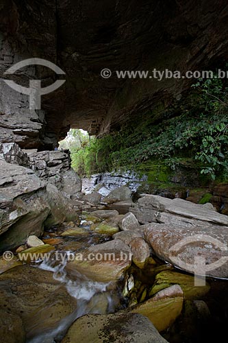  Subject: Salto River under Stone Bridge - Ibitipoca State Park / Place: Santa Rita de Ibitipoca city - Minas Gerais state (MG) - Brazil / Date: 11/2011 