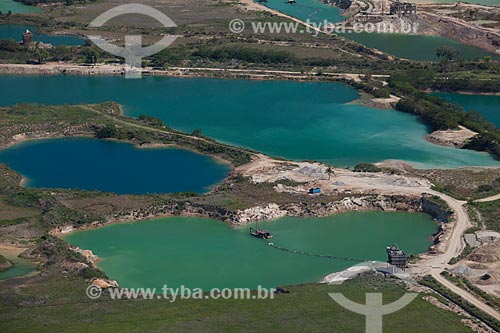  Subject: Aerial photo of sand extraction area / Place: Seropedica city - Rio de Janeiro state (RJ) - Brazil / Date: 04/2011 