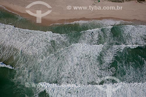  Subject: Aerial photo of waves - Barra da Tijuca Beach / Place: Barra da Tijuca neighborhood - Rio de Janeiro city - Rio de Janeiro state (RJ) - Brazil / Date: 04/2011 