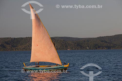  Subject: Raft - Marine Extractive Reserve of the Baia do Iguape / Place: Maragogipe city - Bahia state (BA) - Brazil / Date: 04/2013 