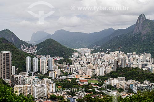  Subject: View of Botafogo neighborhood with Corcovado Mountain in the background / Place: Botafogo neighborhood - Rio de Janeiro city - Rio de Janeiro state (RJ) - Brazil / Date: 11/2013 