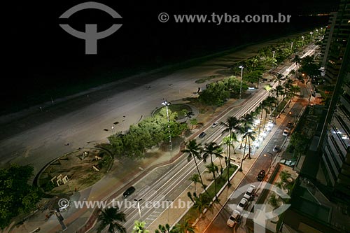  Aerial photo of boardwalk at Boa Viagem Beach  - Recife city - Pernambuco state (PE) - Brazil