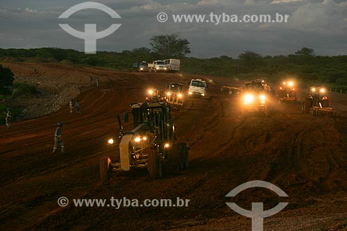  Construction site of New Transnordestina Railroad  - Salgueiro city - Pernambuco state (PE) - Brazil