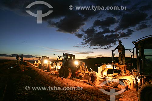  Construction site of New Transnordestina Railroad  - Salgueiro city - Pernambuco state (PE) - Brazil