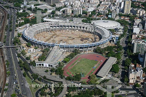  Reform of Journalist Mario Filho Stadium - also known as Maracana - for the World Cup 2014  - Rio de Janeiro city - Rio de Janeiro state (RJ) - Brazil