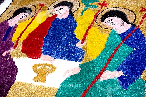  Subject: Rug for the Corpus Christi procession - Chile Avenue / Place: City center neighborhood - Rio de Janeiro city - Rio de Janeiro state (RJ) - Brazil / Date: 05/2013 