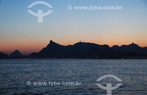  Subject: View of Christ the Redeemer (1931) during crossing between Rio de Janeiro and Niteroi / Place: Rio de Janeiro city - Rio de Janeiro state (RJ) - Brazil / Date: 11/2013 