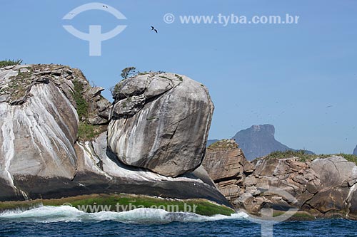  Subject: Detail of Filhote da Cagarra Island - part of Natural Monument of Cagarras Island / Place: Rio de Janeiro city - Rio de Janeiro state (RJ) - Brazil / Date: 11/2013 